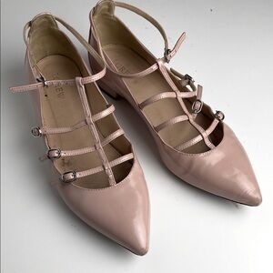 J Crew Strappy flats size 8